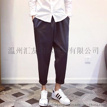 2015夏季日系英伦韩版显瘦裤子